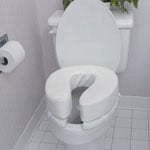 Mabis DMI Vinyl Cushion Toilet Seat Seat Thickness: 4 thumbnail