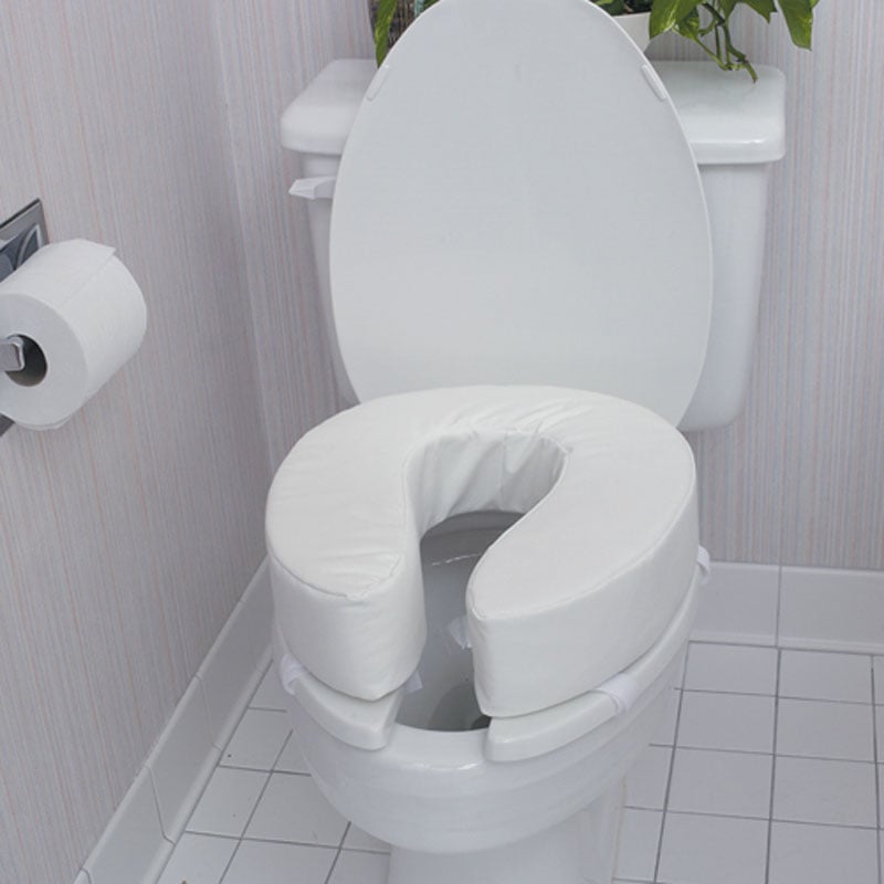 Mabis DMI Vinyl Cushion Toilet Seat Seat Thickness: 4