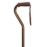 Mabis DMI Deluxe Adjustable Aluminum Cane Offset Handle Bronze thumbnail