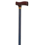 Mabis DMI Deluxe Adjustable Aluminum Cane Derby-Top Handle Blue Ice thumbnail