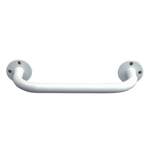 Mabis DMI White Vinyl-Coated Grab Bar 12 inch