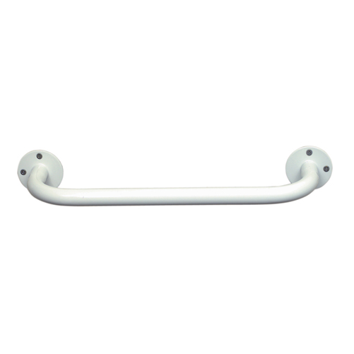 Mabis DMI White Vinyl-Coated Grab Bar 16 inch