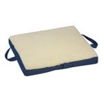 Mabis DMI Gel/Foam Flotation Cushion Fleece Cover Cream 16x18x2 thumbnail