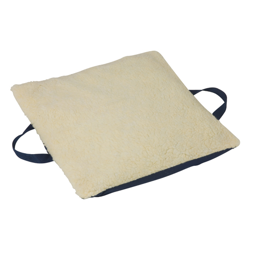 Mabis DMI Duro-Gel Flotation Cushion Fleece Cover Cream 16x18