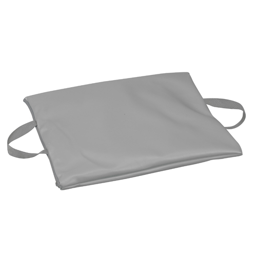 Mabis DMI Duro-Gel Flotation Cushion Leatherette Cover Gray 16x18