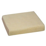 Mabis DMI Polyfoam Wheelchair Cushion Brown Fleece 16x18x3 thumbnail