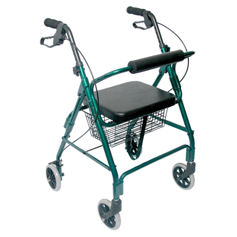 Mabis DMI Ultra Lightweight Aluminum Rollator Green