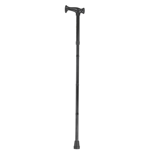 HealthSmart Adjustable Folding Cane with Ergonomic Handle Black ADW