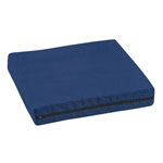 Mabis DMI Wheelchair Cushion Poly/Cotton Cover Navy 16x18x3 thumbnail