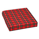 Mabis DMI Wheelchair Cushion Poly/Cotton Cover Plaid 16x18x3 thumbnail