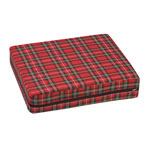 Mabis DMI Wheelchair Cushion Poly/Cotton Cover Plaid 16x18x4 thumbnail