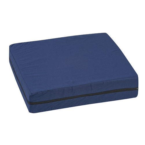 Mabis DMI Polyfoam Standard Wheelchair Cushions Navy 16x18x4