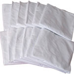 Mabis DMI Hospital Bedding Fitted Sheet White 554-7073-9812 thumbnail