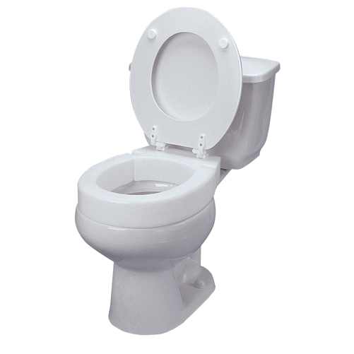 Mabis DMI Hinged Elevated Toilet Seat Riser Standard ADW Diabetes