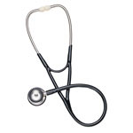 Mabis Signature Series Stainless Steel Cardiology Stethoscope Black thumbnail
