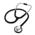 Mabis Signature Series Low Profile Adult Stethoscope Black thumbnail