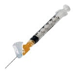 Magellan 3ml Syringe Hypodermic Safety Needle 25G 1" 400/bx thumbnail