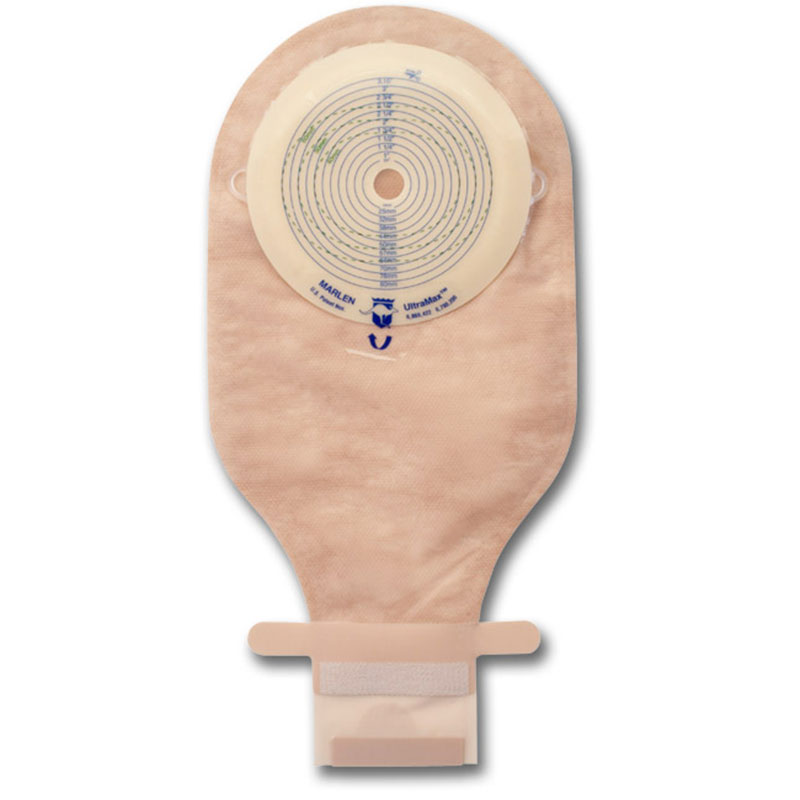 Marlen Max Plus Flat Ileo Drain Pouch with Filter Cut-To-Fit Transparent Box of 5