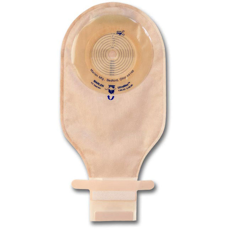 Marlen Super Flat Drainable Pouch with Filter 0.5-1.5 inch Transparent Box of 5