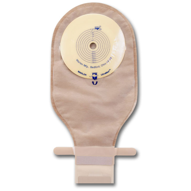 Marlen Ultramax Deep Large Flange Drainable Pouch 0.5-2.5 inch Transparent Box of 5