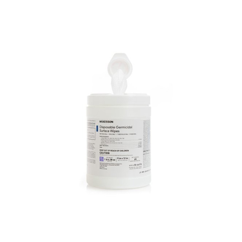 McKesson Disposable Germicidal Surface Wipes 65ct