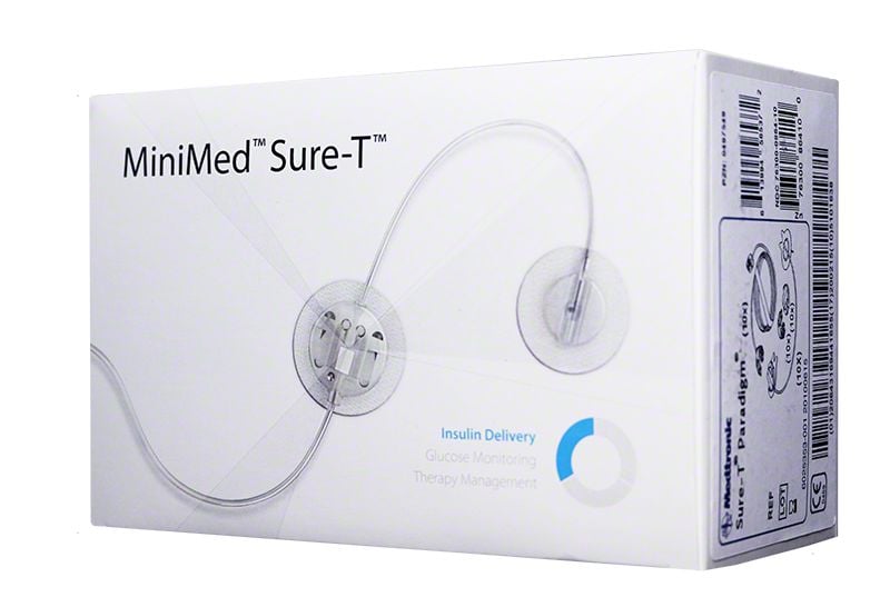Medtronic Minimed Sure-T Infusion Set 29G 6mm 23in 10/bx MMT864