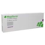 Molnlycke Mepiform Safetac Silicone Dressing 1-3/5"x12" 5/bx Pack of 6 thumbnail