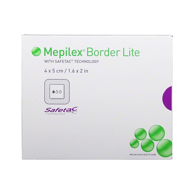 Molnlycke Mepilex Border Lite Dressing 1.6 inch x 2 inch 10/bx 281000 Pack of 6