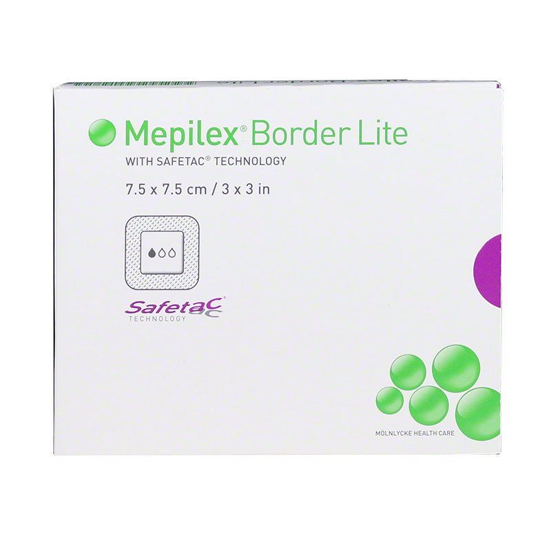 Molnlycke Mepilex Border Lite Dressing 3 inch x 3 inch 5/bx 281200 Pack of 3