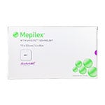 Molnlycke Mepilex Soft Silicone Absorbent Foam Dressing 4"x8" Box of 5 thumbnail