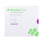 Molnlycke Mepilex Lite Dressing 4"x 4" 5/bx 284190 Pack of 3 thumbnail