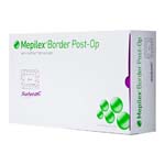 Molnlycke Mepilex Border Post Op Dressing with Safetac Technology 4x10 inch Box of 5 thumbnail