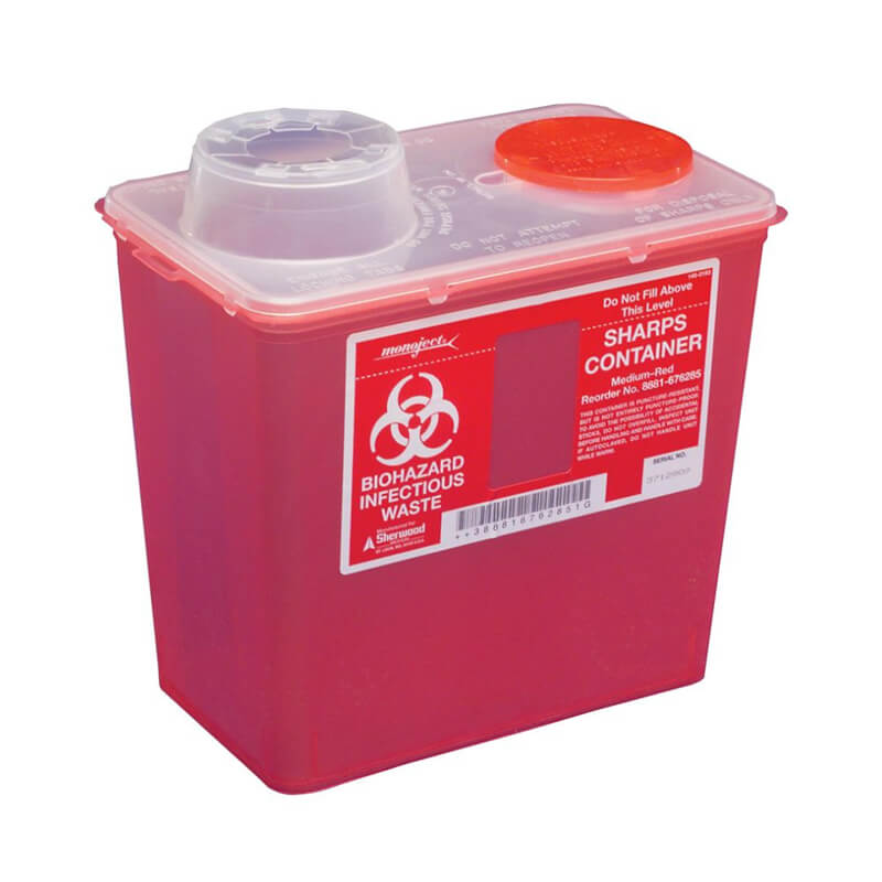 Monoject 4Qt Chimney-Top Sharps Container
