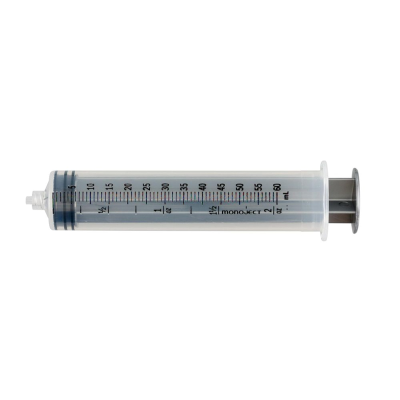 Monoject 60mL Non-Sterile Luer-Lock Tip Syringe Case of 155