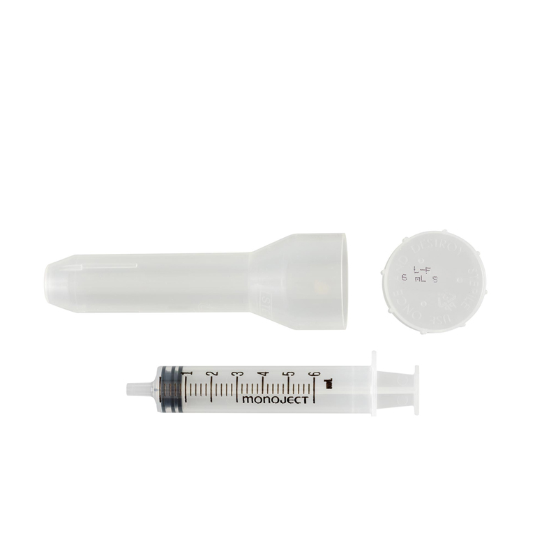 Monoject 6mL Syringe Regular Luer Tip 50ct