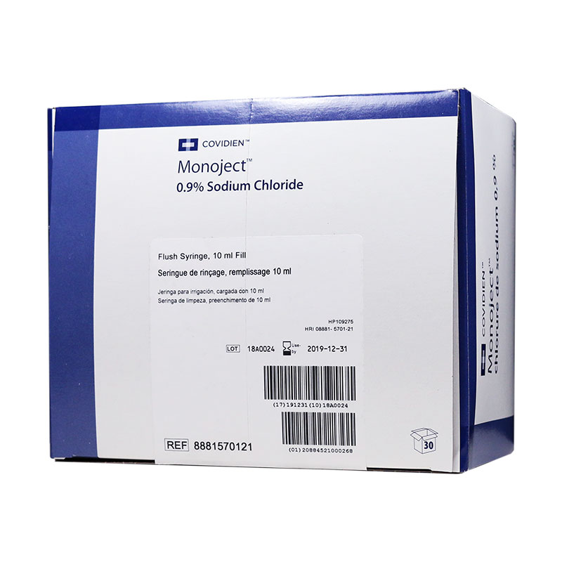 Monoject 0.9 Sodium Chloride Flush Syringe 10ml ADW Diabetes