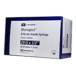 Monoject Ultra Comfort U-100 Insulin Syringes