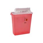 Monoject SharpStar Sharps Container Transparent Red 3 Gallon thumbnail