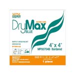 MPM Medical DryMax Blue Bordered Super Absorbent Dressing 4x4 inch Box of 10 thumbnail