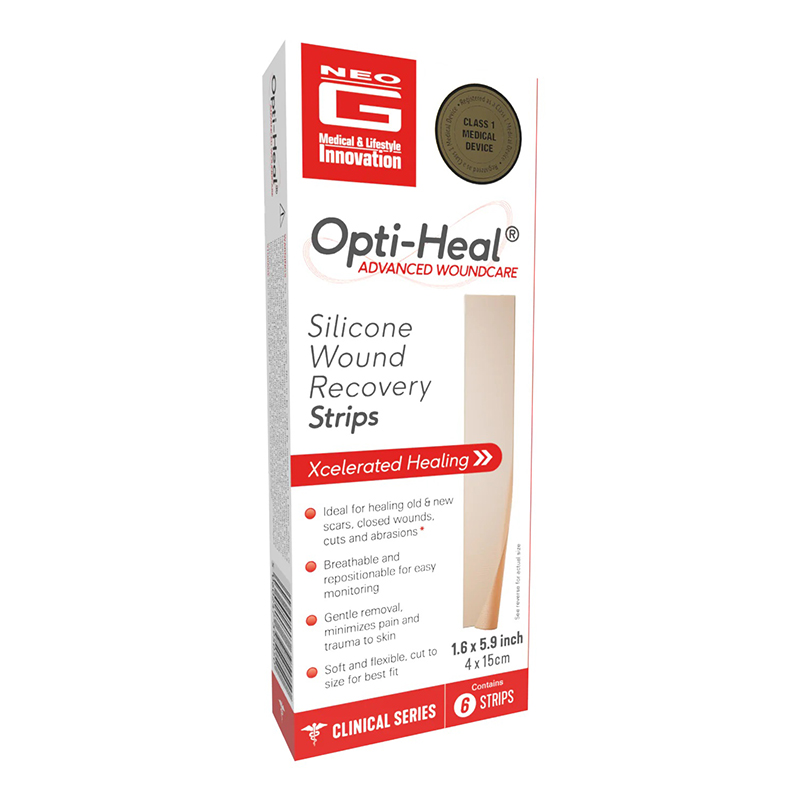 Neo G Silicone Wound Recovery Strips 1.6x6 inch Box of 6