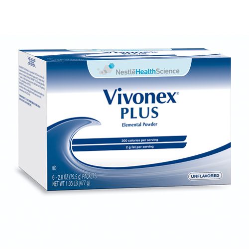 Nestle Vivonex Plus Unflavored 2.8oz Box of 6