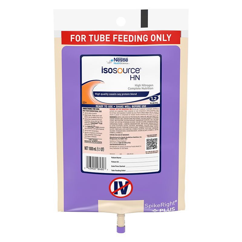 Nestle Isosource HN SpikeRight Complete 1000mL Case of 6