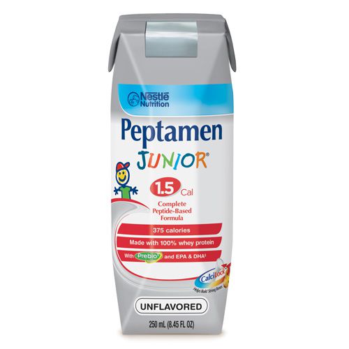 Nestle Peptamen Junior 1.5 Unflavored 250mL Case of 24