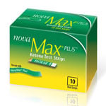 Nova Max Plus Ketone Test Strips 10/bx Case of 18 boxes thumbnail
