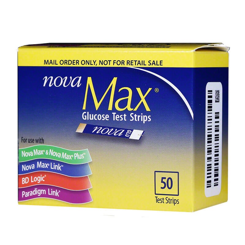 Nova Max Glucose Test Strips 50 Count