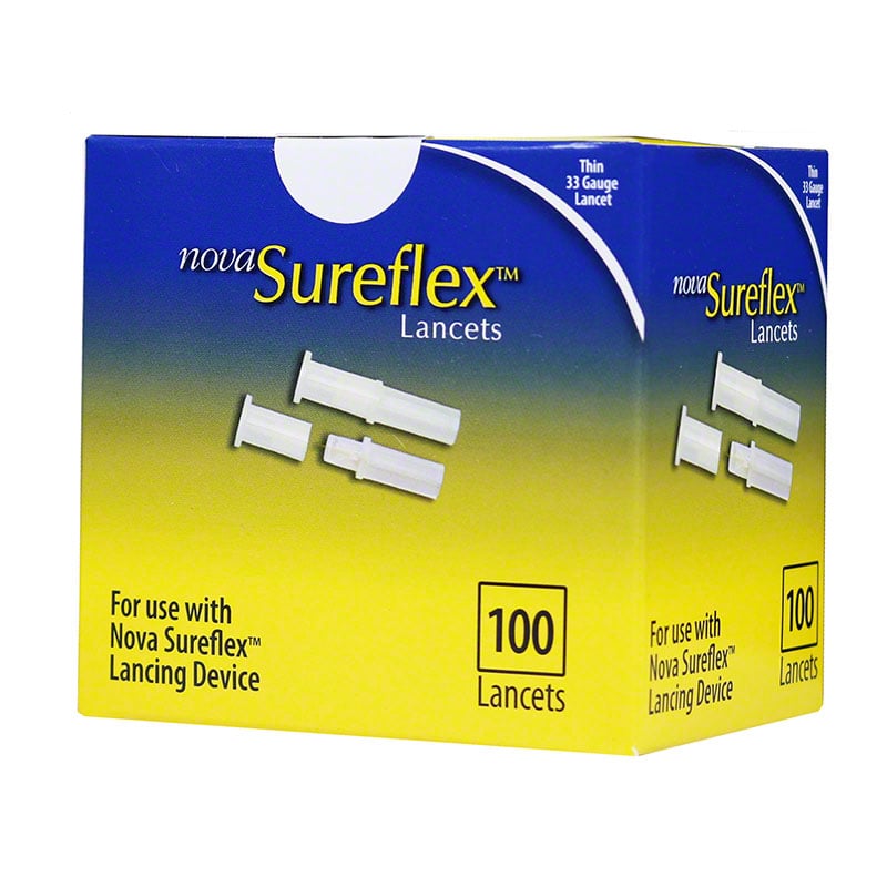 Nova Sureflex Lancets - 33 gauge - Box of 100