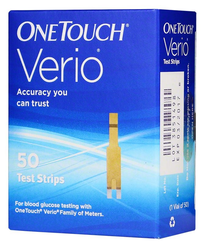 One Touch Verio Blood Glucose Test Strips 50ct