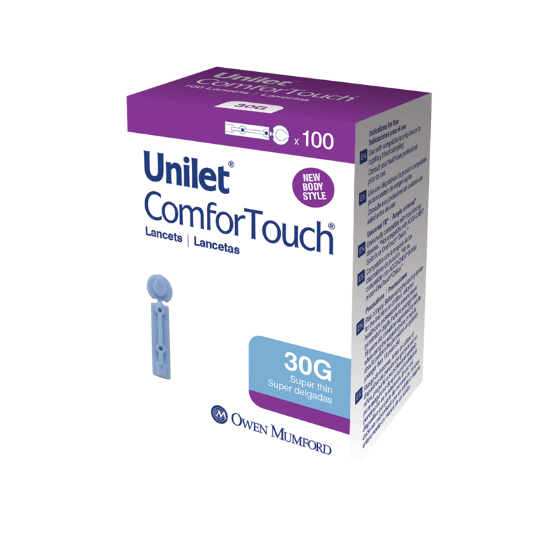 Owen Mumford Unilet ComforTouch 30g Lancets Box of 100