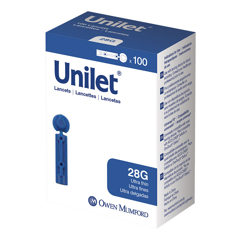 Owen Mumford Unilet Ultra-Thin Lancets 28 Gauge