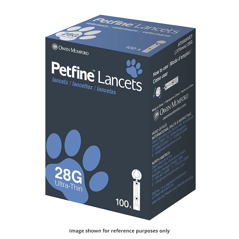Owen Mumford Petfine Unilet 28 Gauge Lancets - Pack of 12